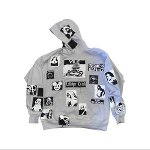 Vile Punk patchwork crust hoodie